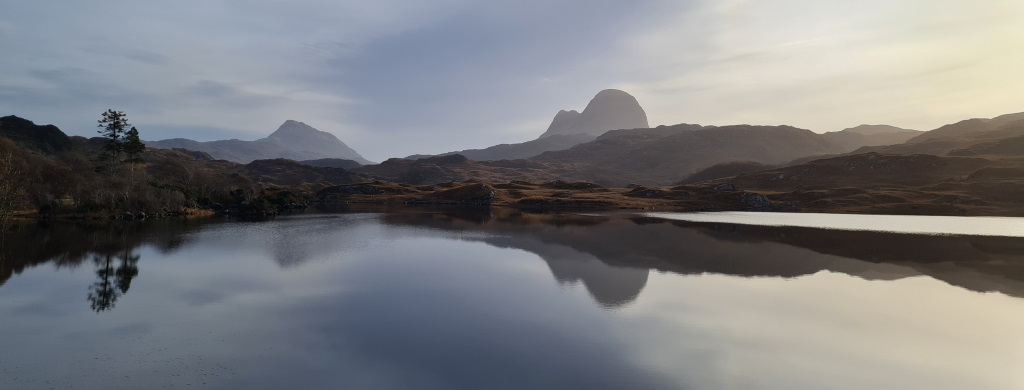 Balsfjord Chalet - a view of Suilven in November